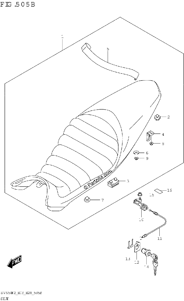 Diagrama de SEAT SV650XA