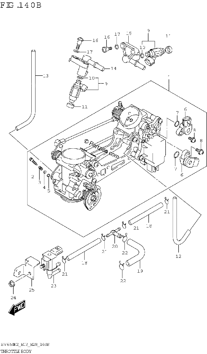 Diagrama de THROTTLE BODY E33