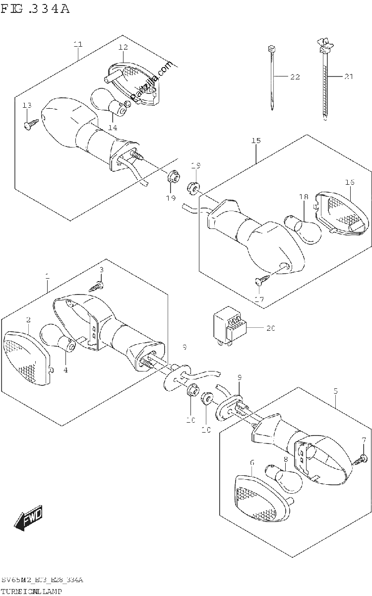 Diagrama de TURNSIGNAL LAMP
