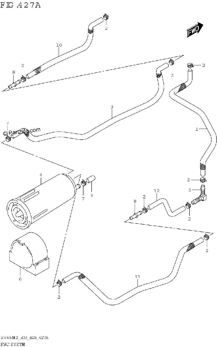Diagrama de 427A EVAP SYSTEM E33