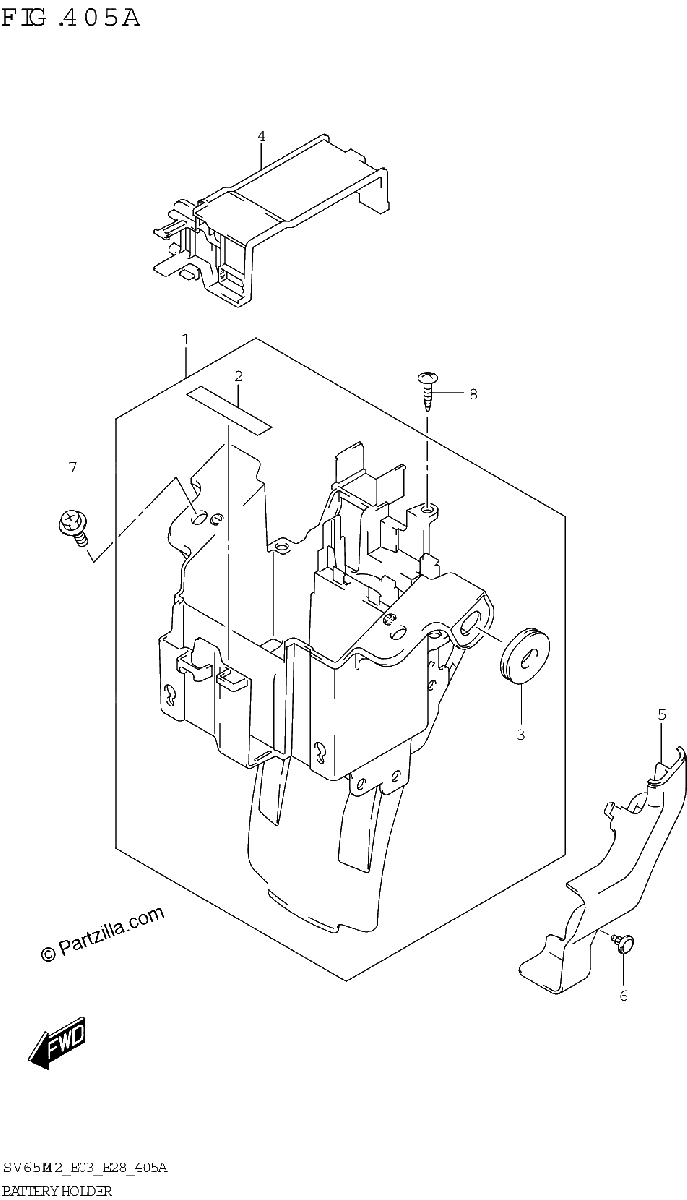 Diagrama de BATTERY HOLDER
