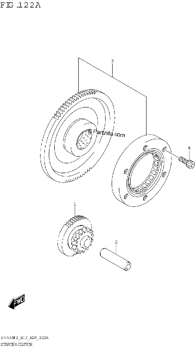 Diagrama de STARTER CLUTCH