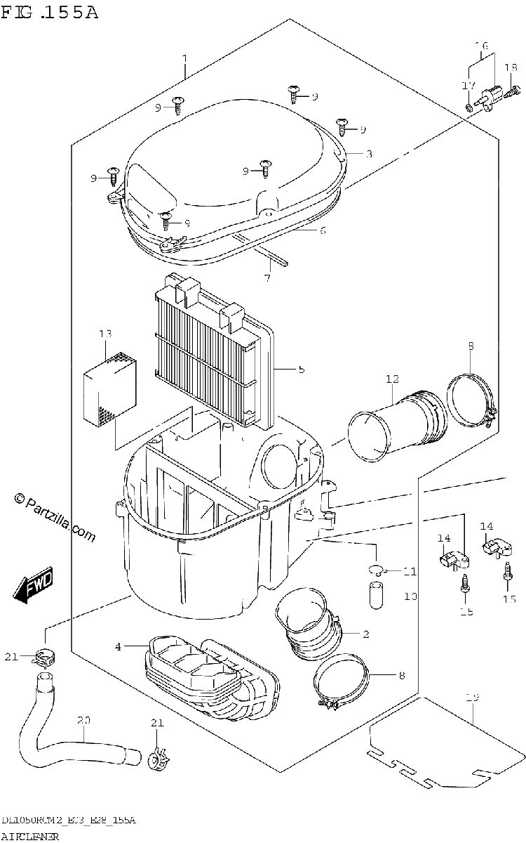 Diagrama de AIR CLEANER