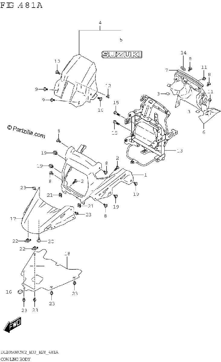 Diagrama de COWLING BODY