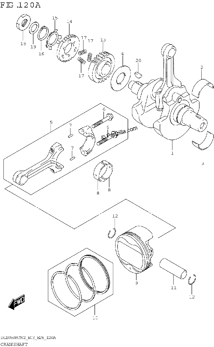 Diagrama de CRANKSHAFT
