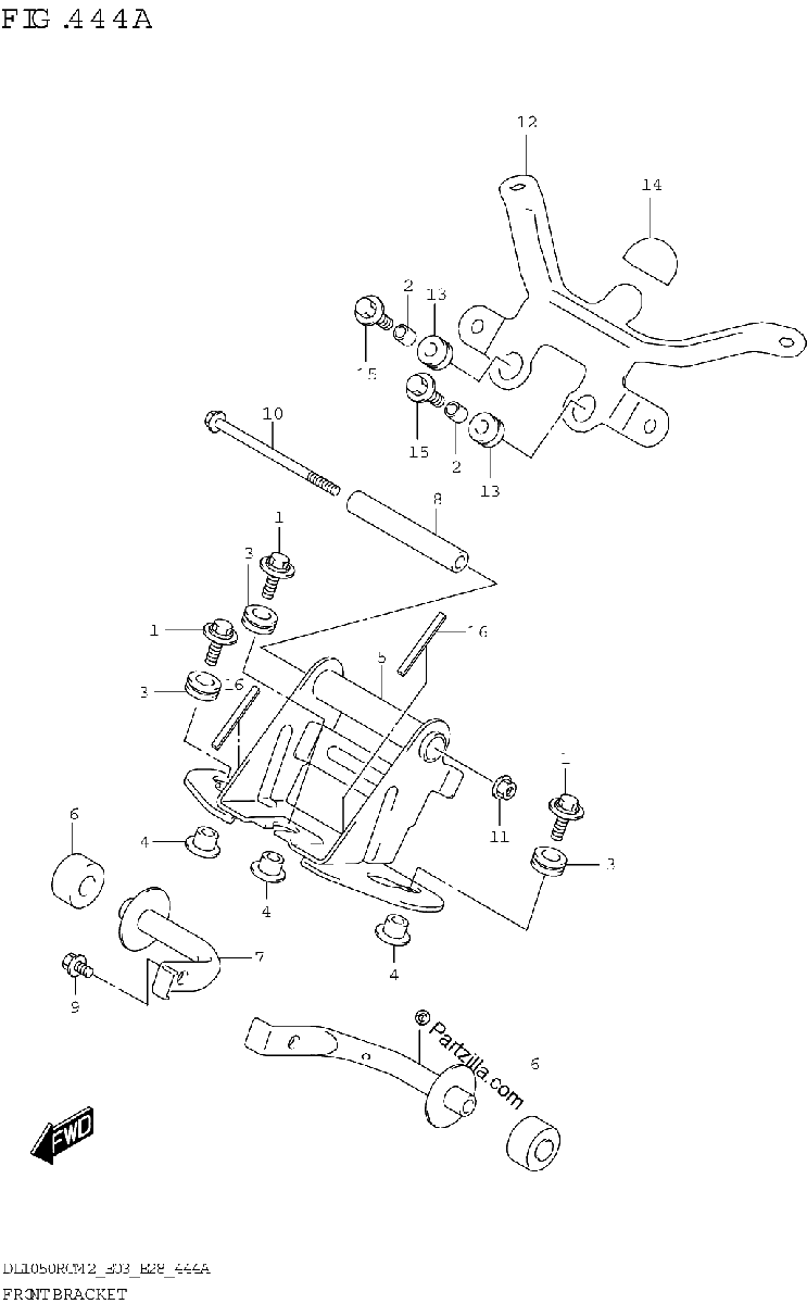 Diagrama de FRONT BRACKET