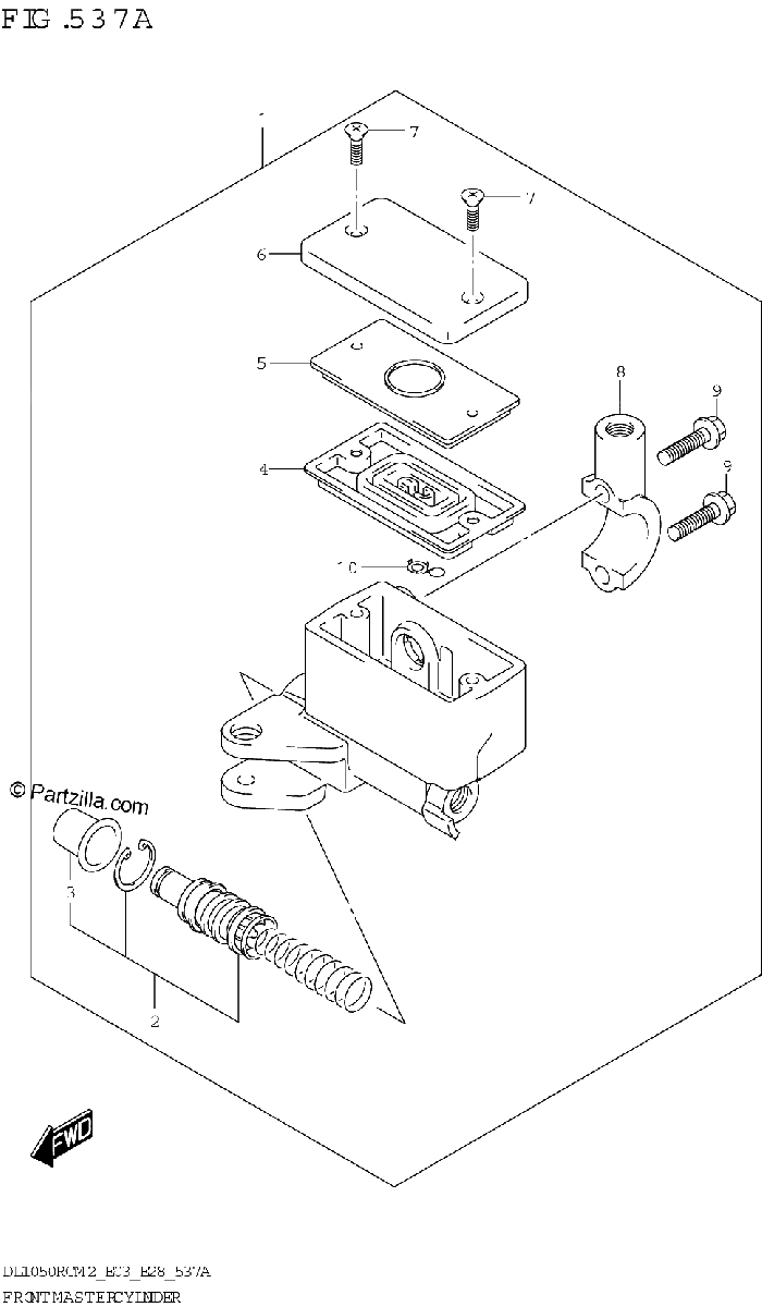 Diagrama de FRONT MASTER CYLINDER