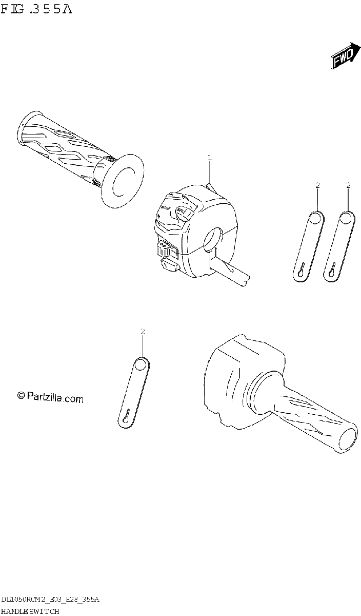 Diagrama de HANDLE SWITCH DL1050RC