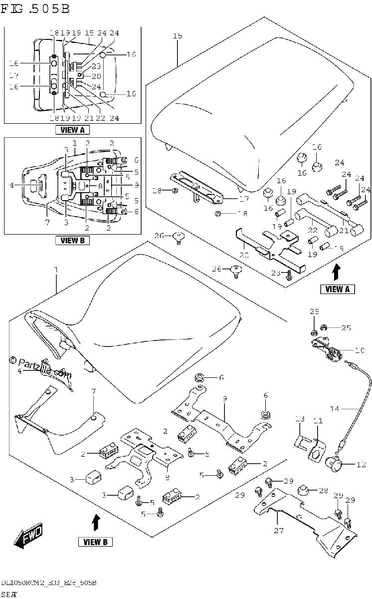 Diagrama de SEAT DL1050RC