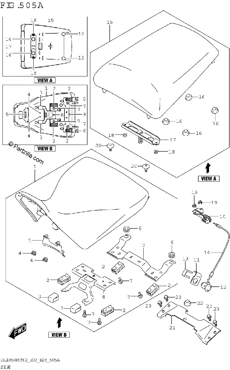 Diagrama de SEAT DL1050RQ