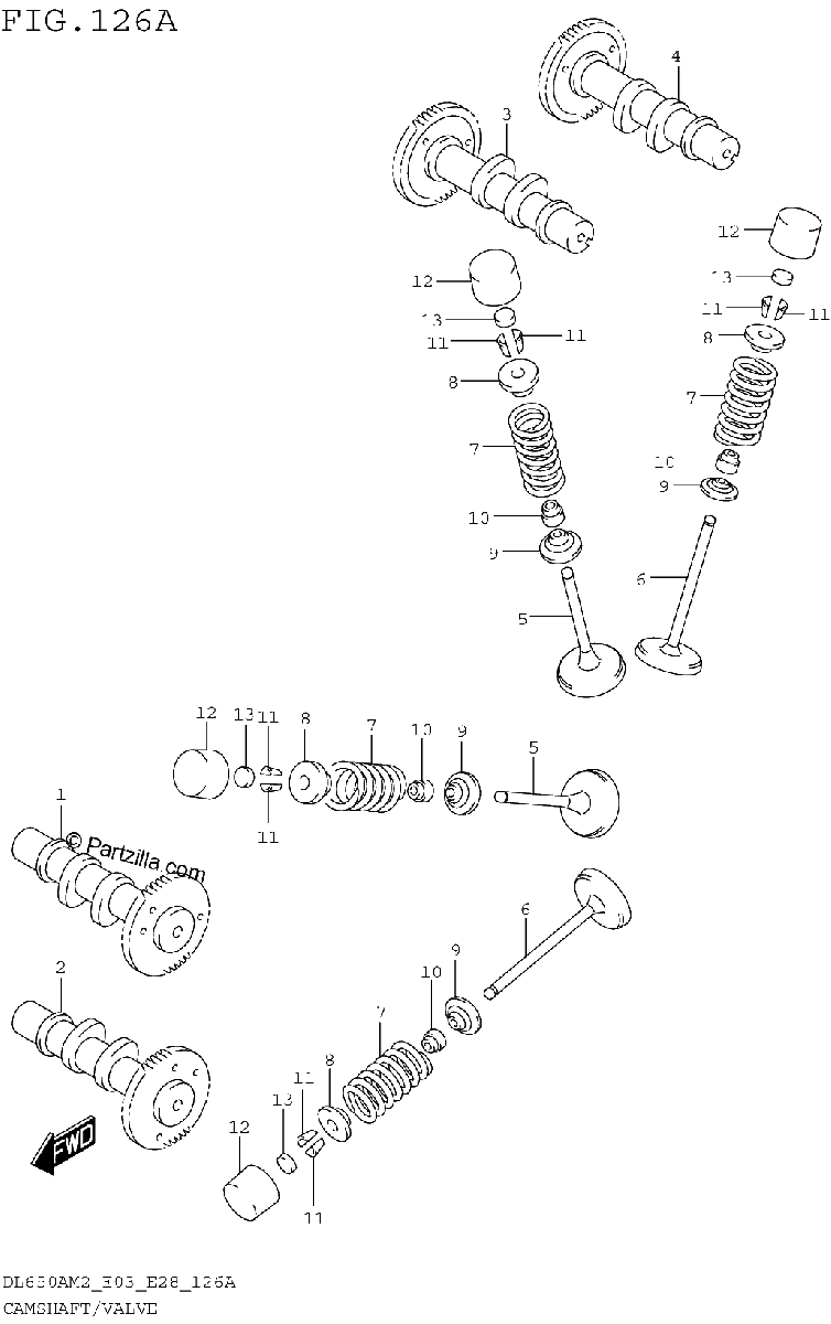 Diagrama de CAMSHAFT VALVE