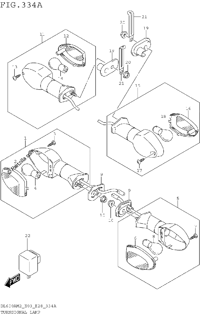 Diagrama de TURNSIGNAL LAMP