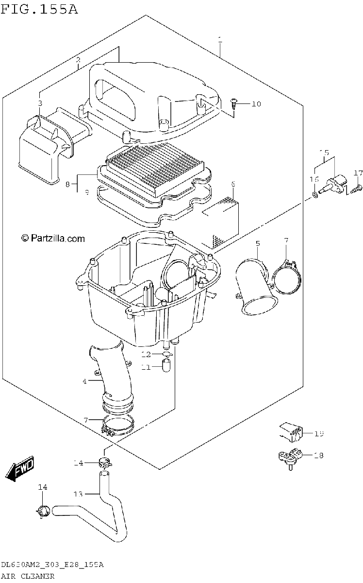 Diagrama de AIR CLEANER