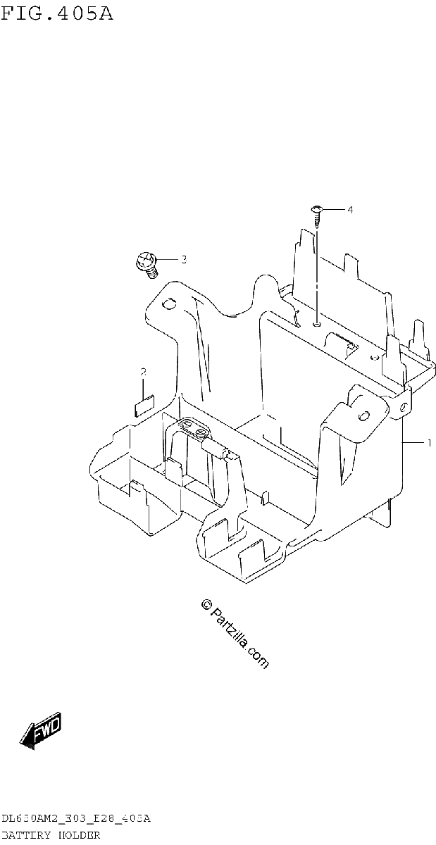 Diagrama de BATTERY HOLDER