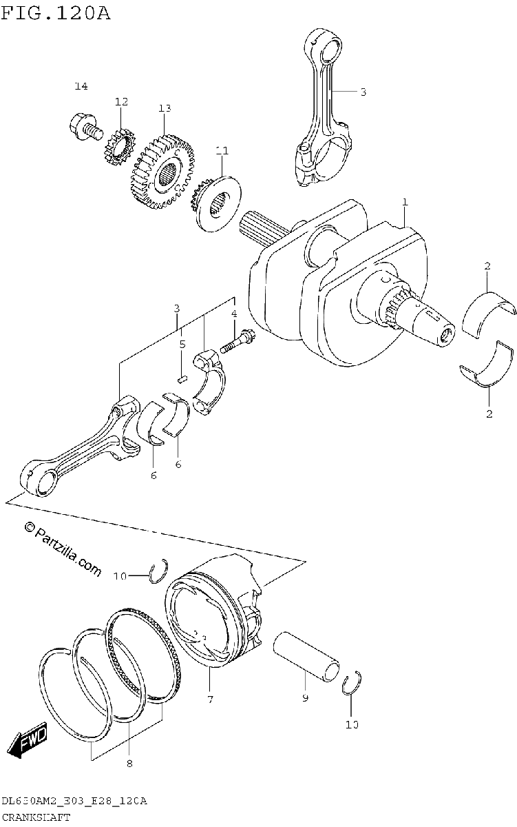 Diagrama de CRANKSHAFT