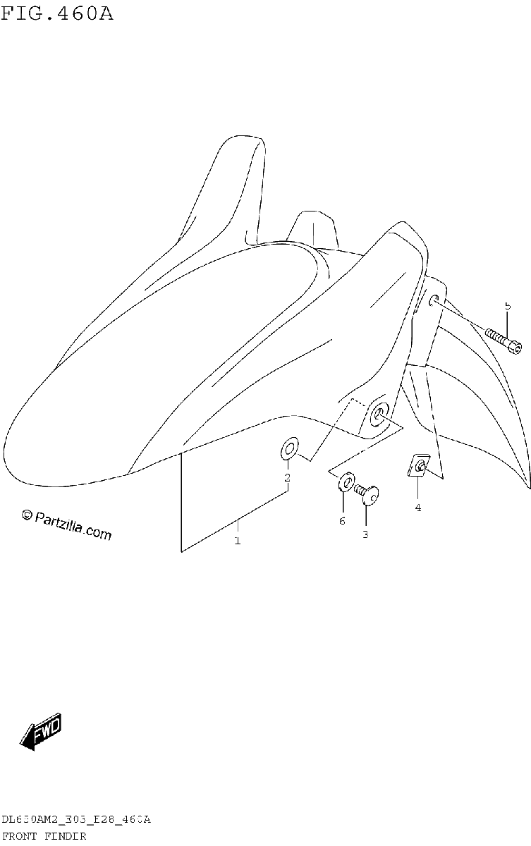 Diagrama de FRONT FENDER