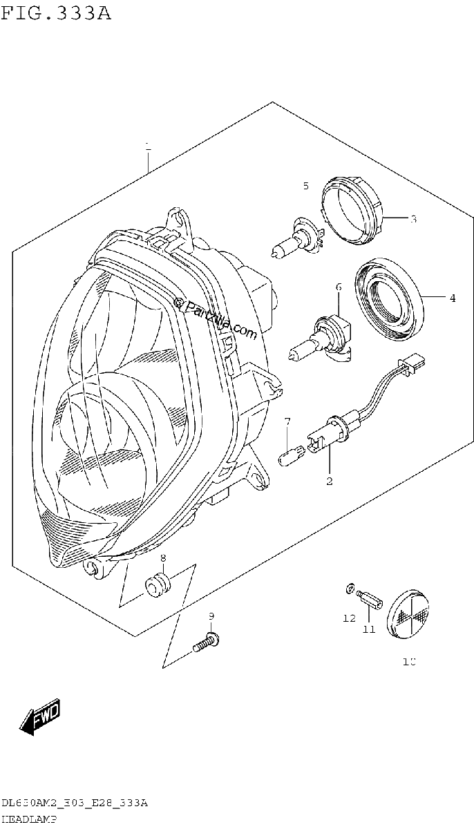 Diagrama de HEADLAMP