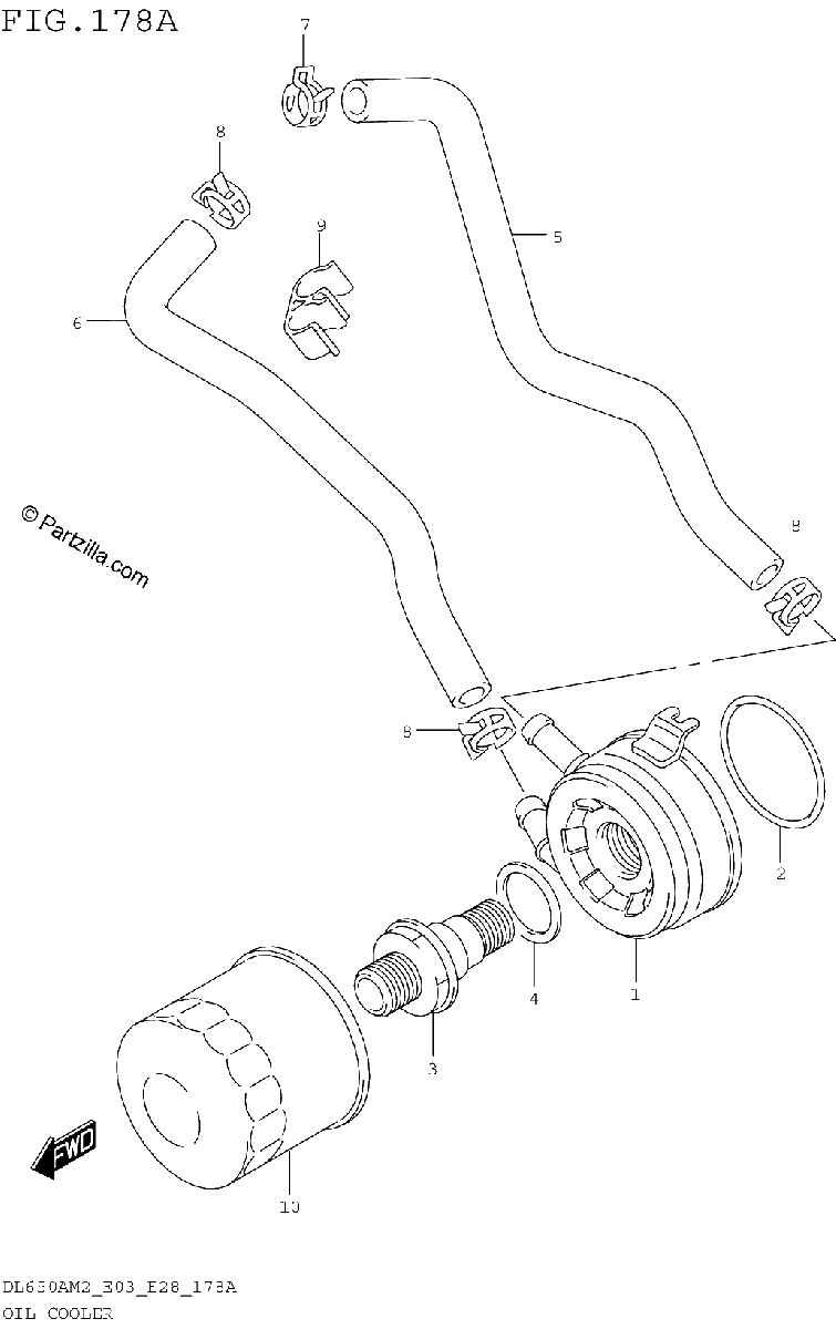 Diagrama de OIL COOLER