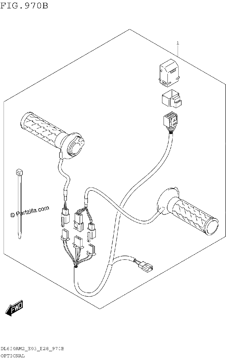 Diagrama de OPTIONAL GRIP HEATER SET