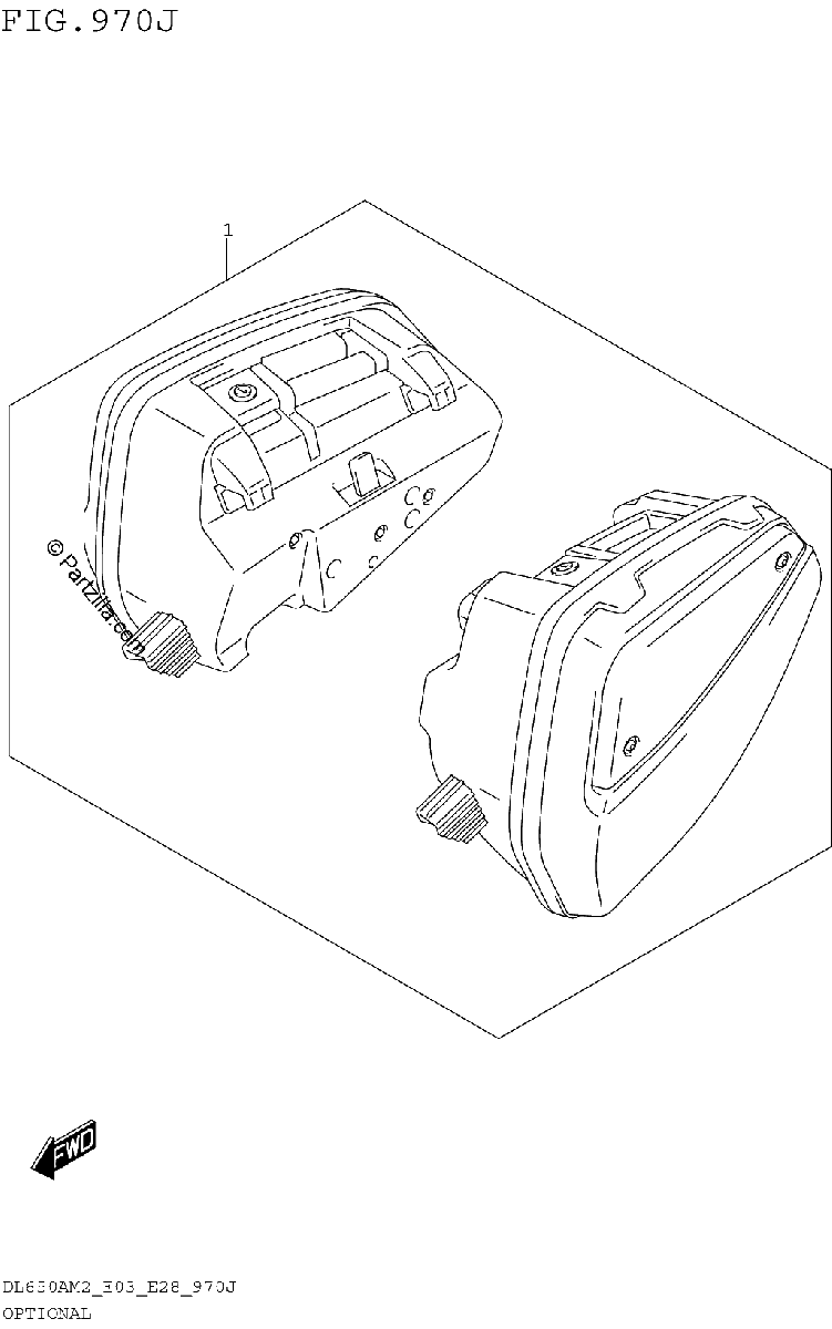 Diagrama de OPTIONAL SIDE CASE SET