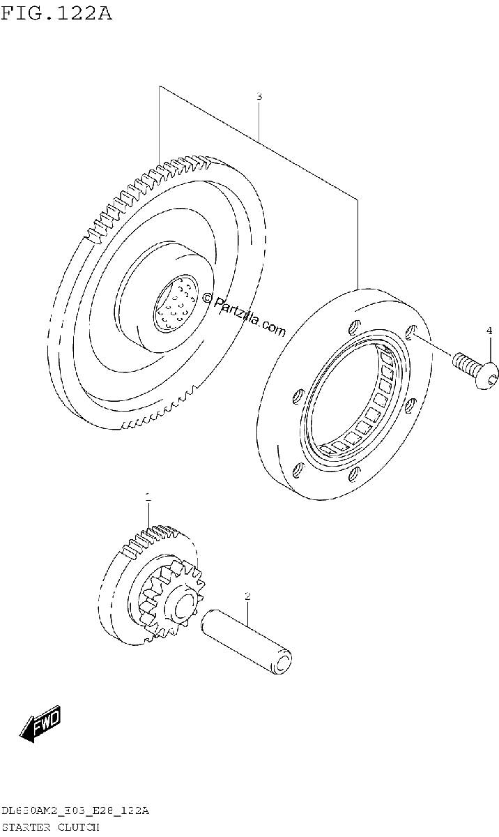 Diagrama de STARTER CLUTCH