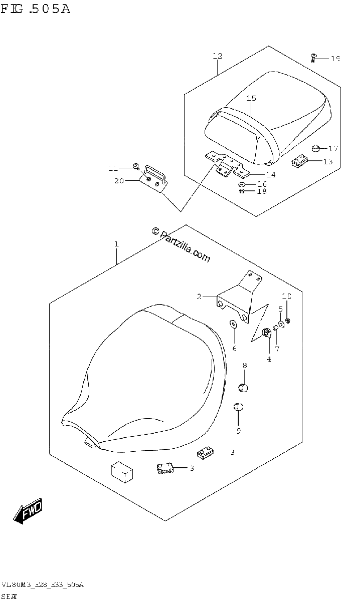 Diagrama de SEAT VL800