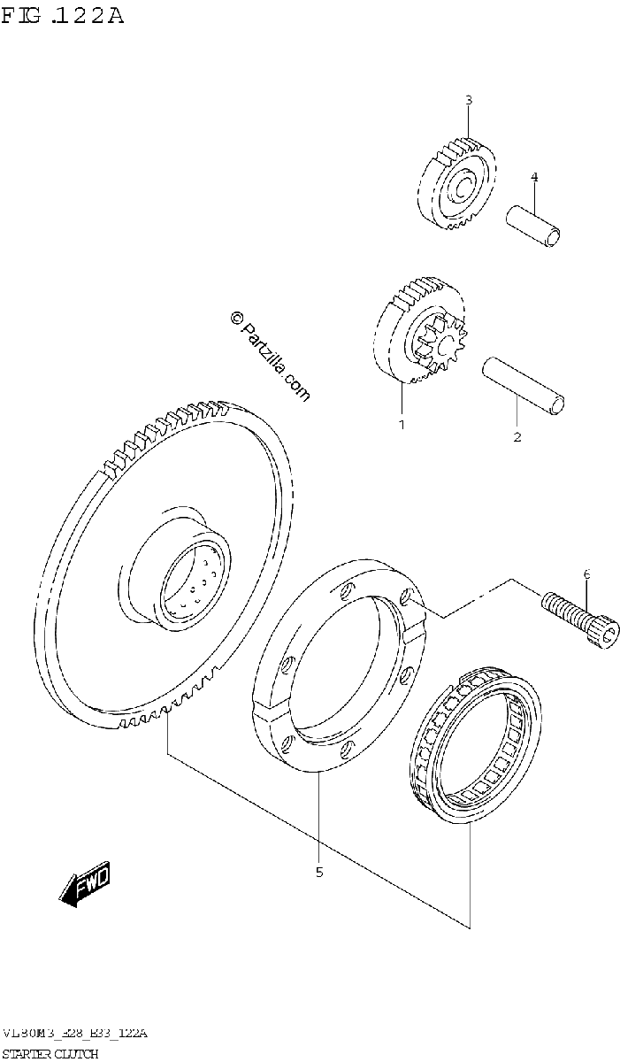 Diagrama de STARTER CLUTCH