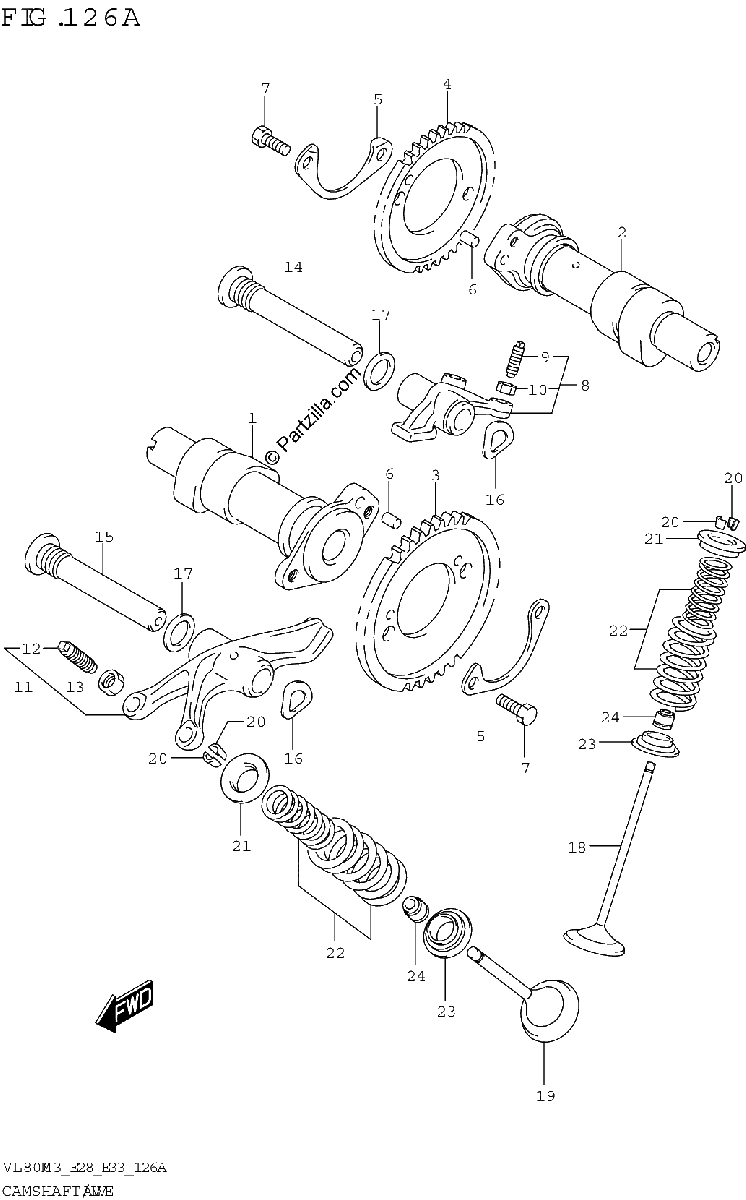 Diagrama de CAMSHAFT VALVE