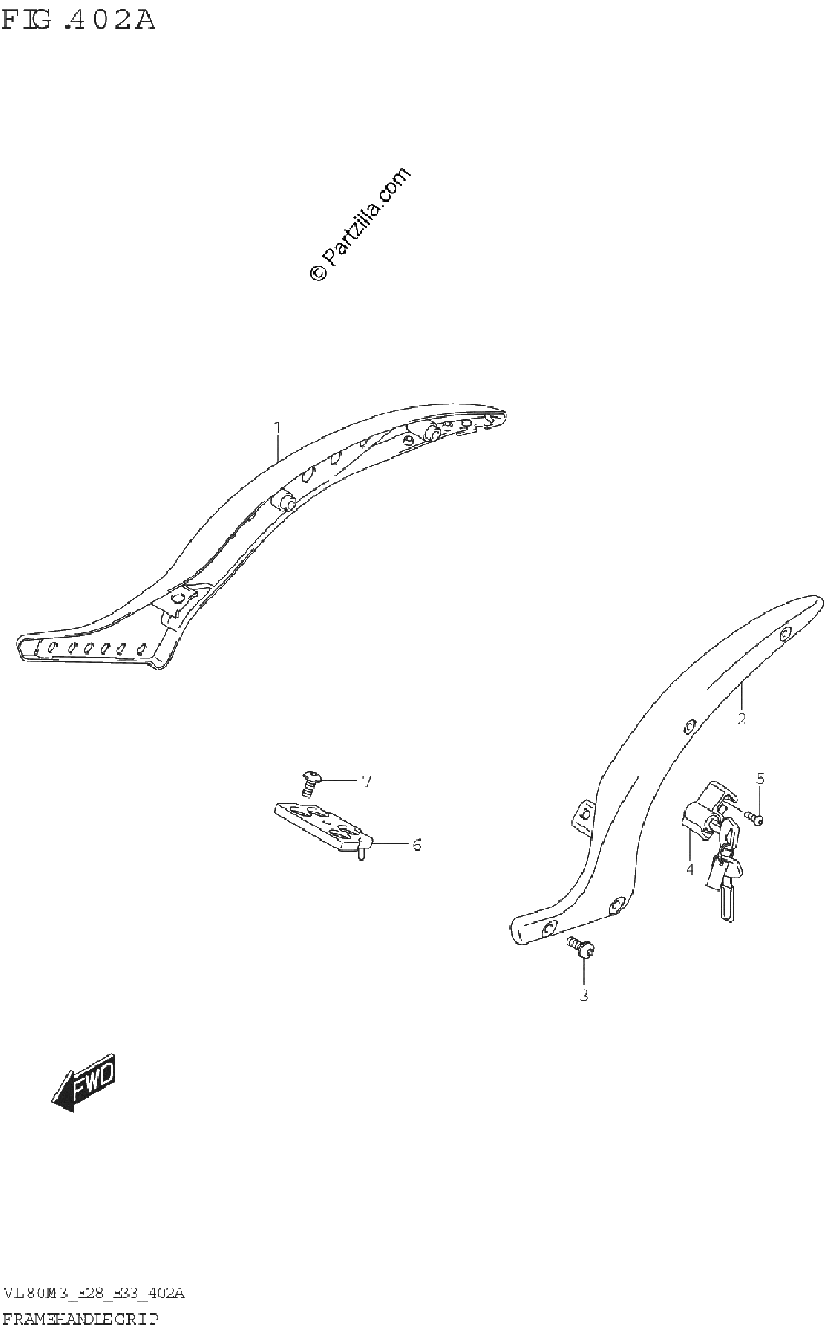 Diagrama de FRAME HANDLE GRIP