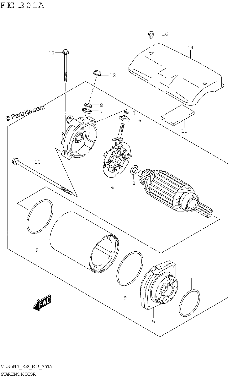 Diagrama de STARTING MOTOR