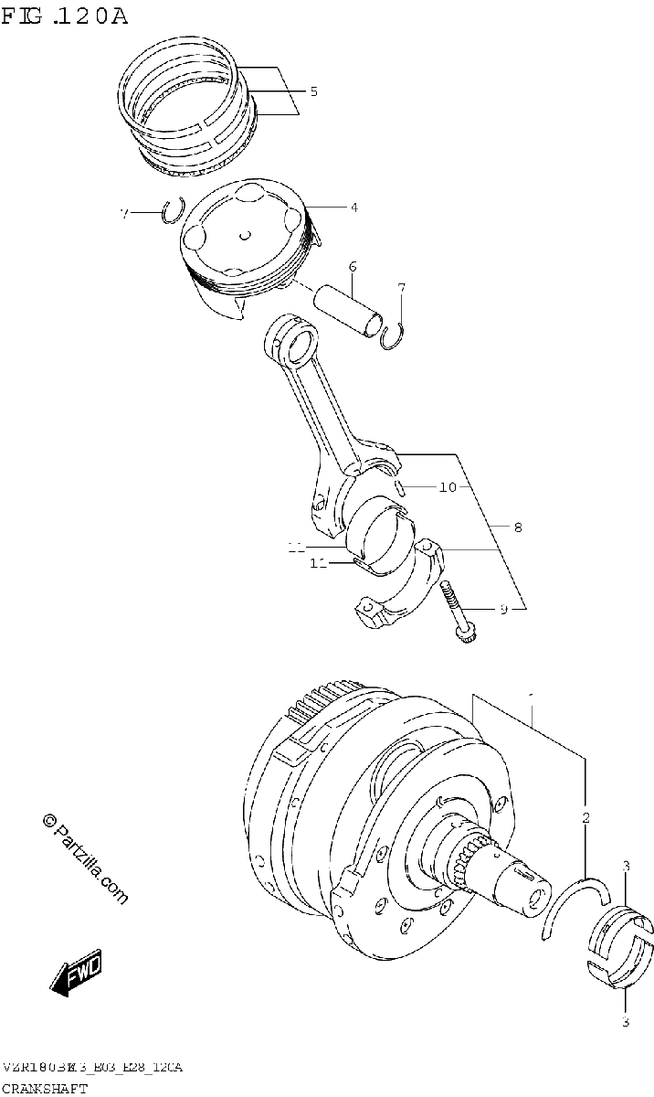 Diagrama de CRANKSHAFT