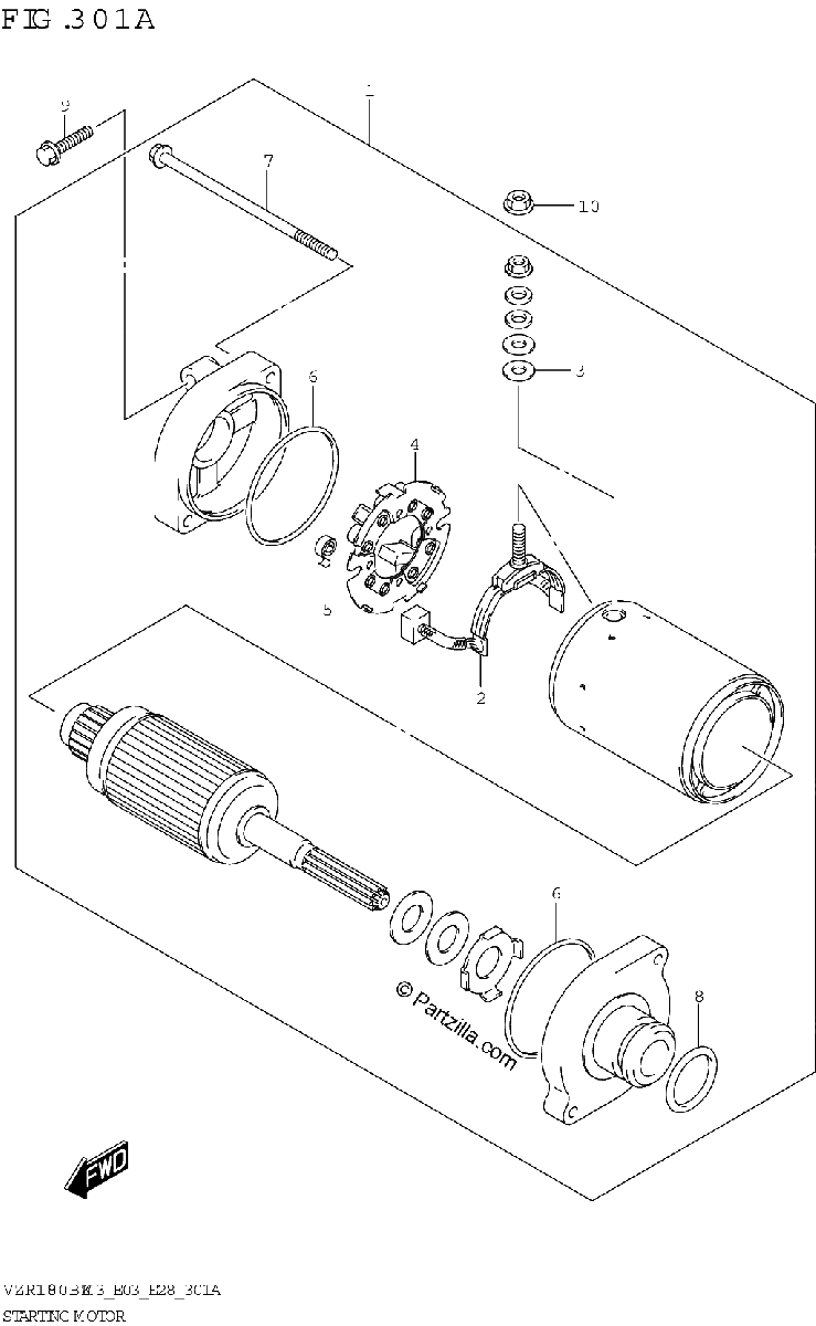 Diagrama de STARTING MOTOR