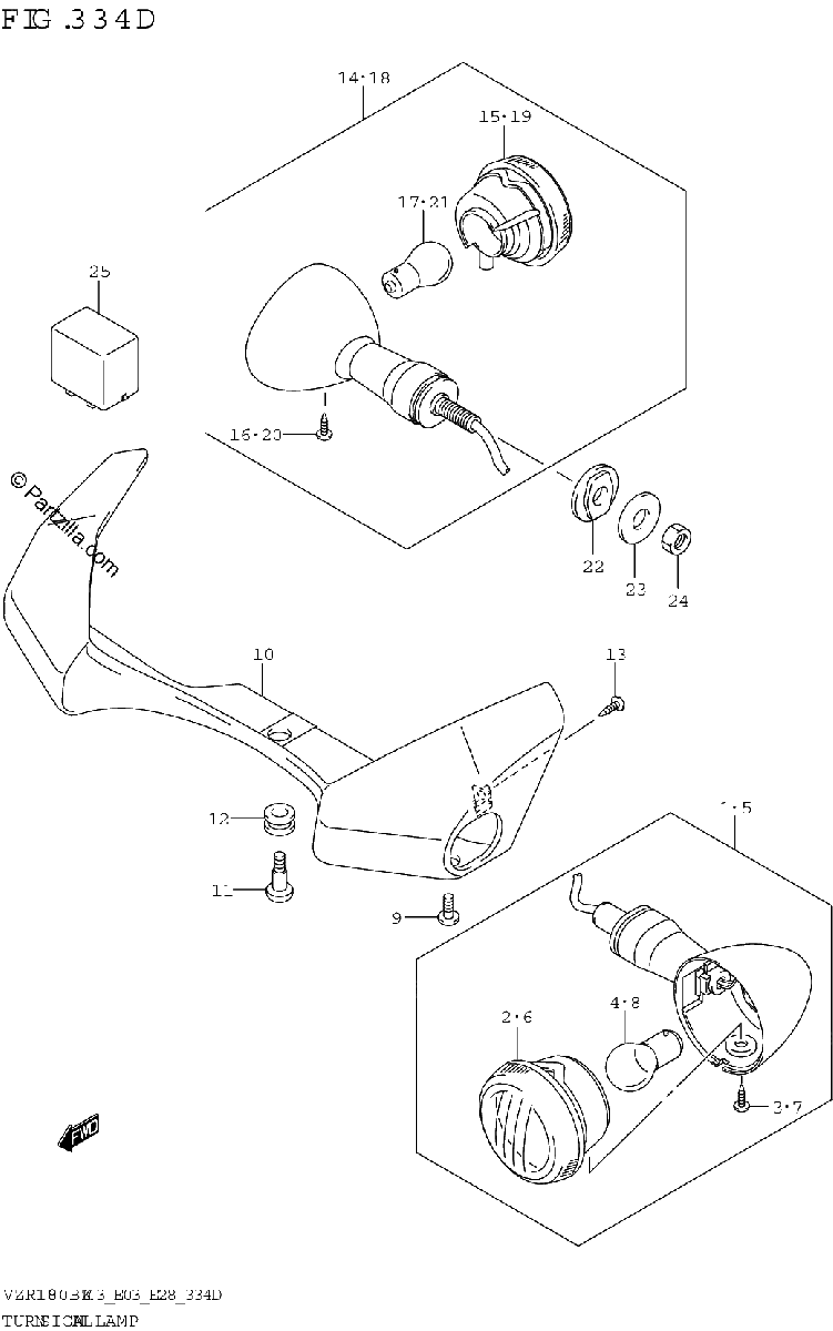 Diagrama de TURNSIGNAL LAMP