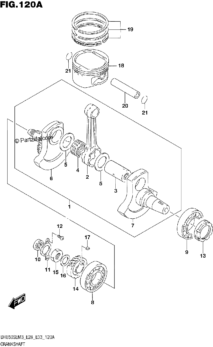 Diagrama de CRANKSHAFT