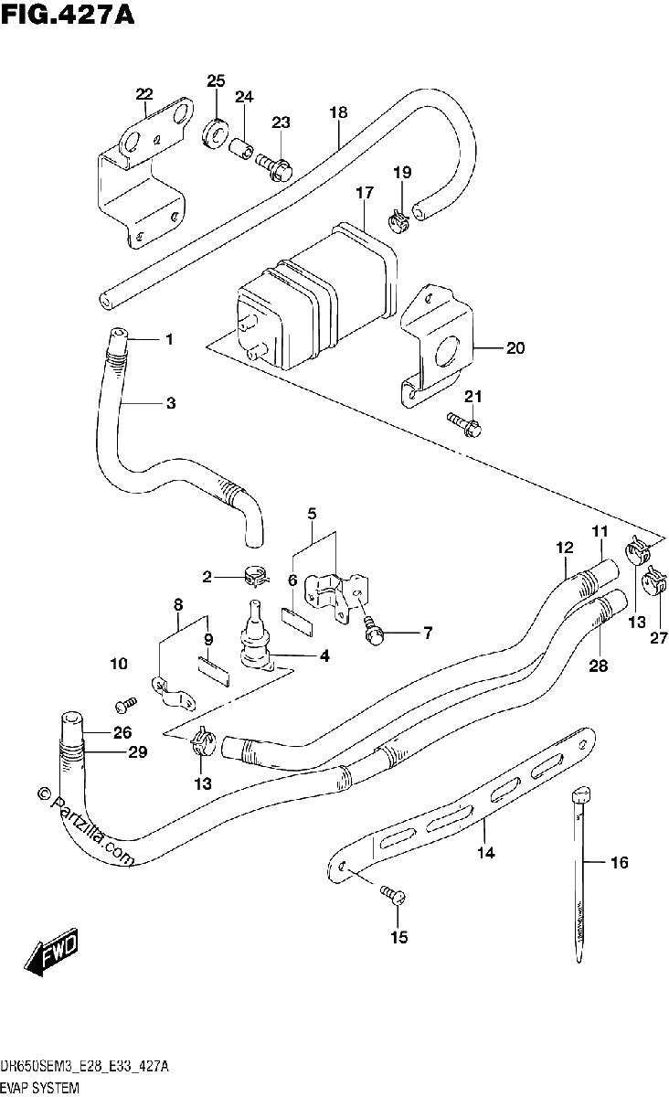 Diagrama de EVAP SYSTEM