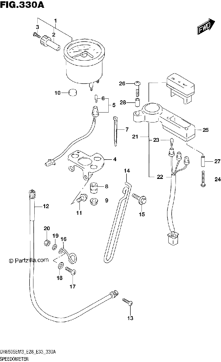 Diagrama de SPEEDOMETER E33
