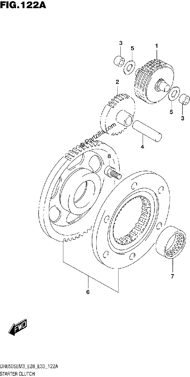 Diagrama de STARTER CLUTCH