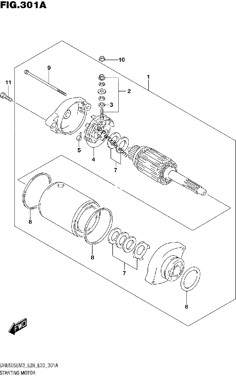 Diagrama de STARTING MOTOR