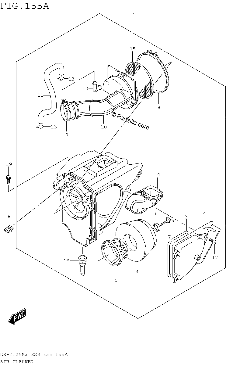 Diagrama de AIR CLEANER