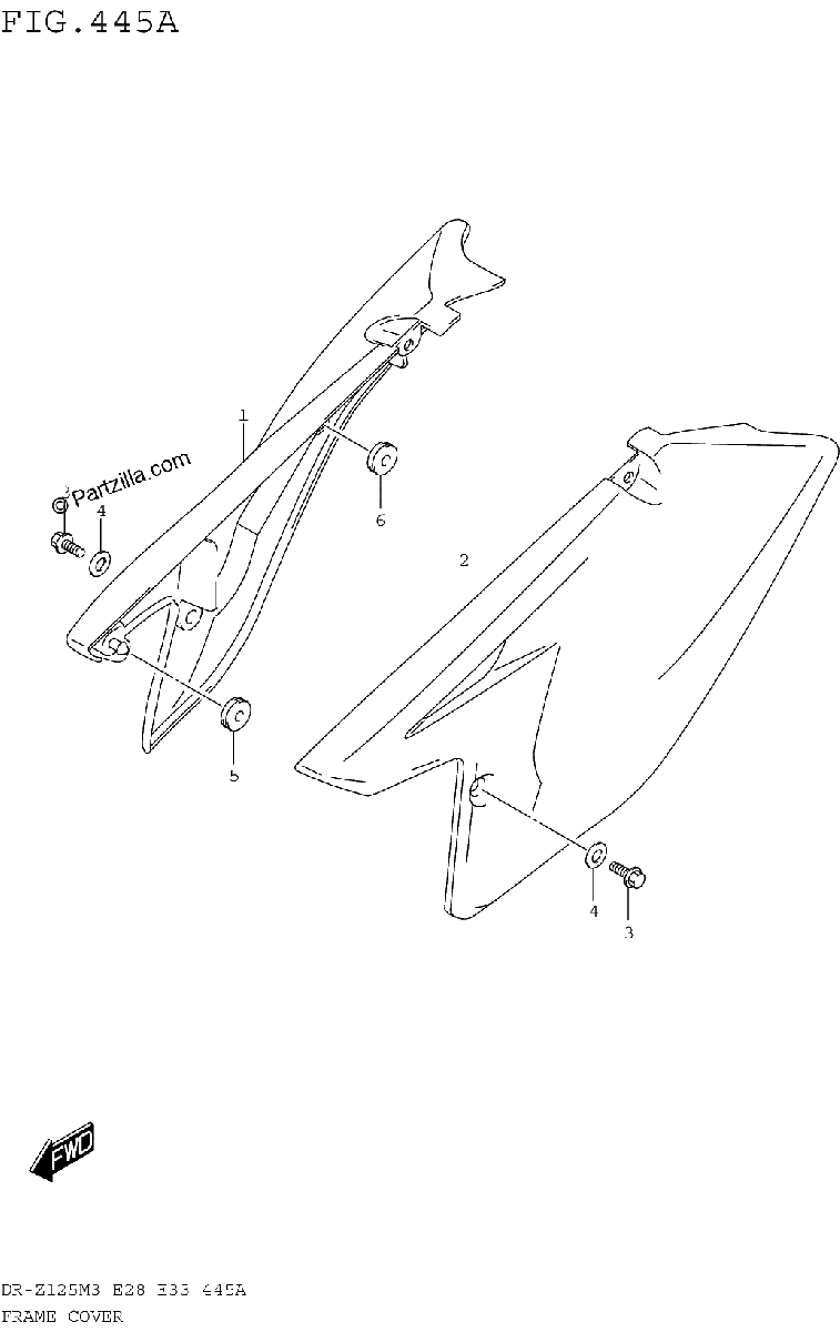 Diagrama de FRAME COVER