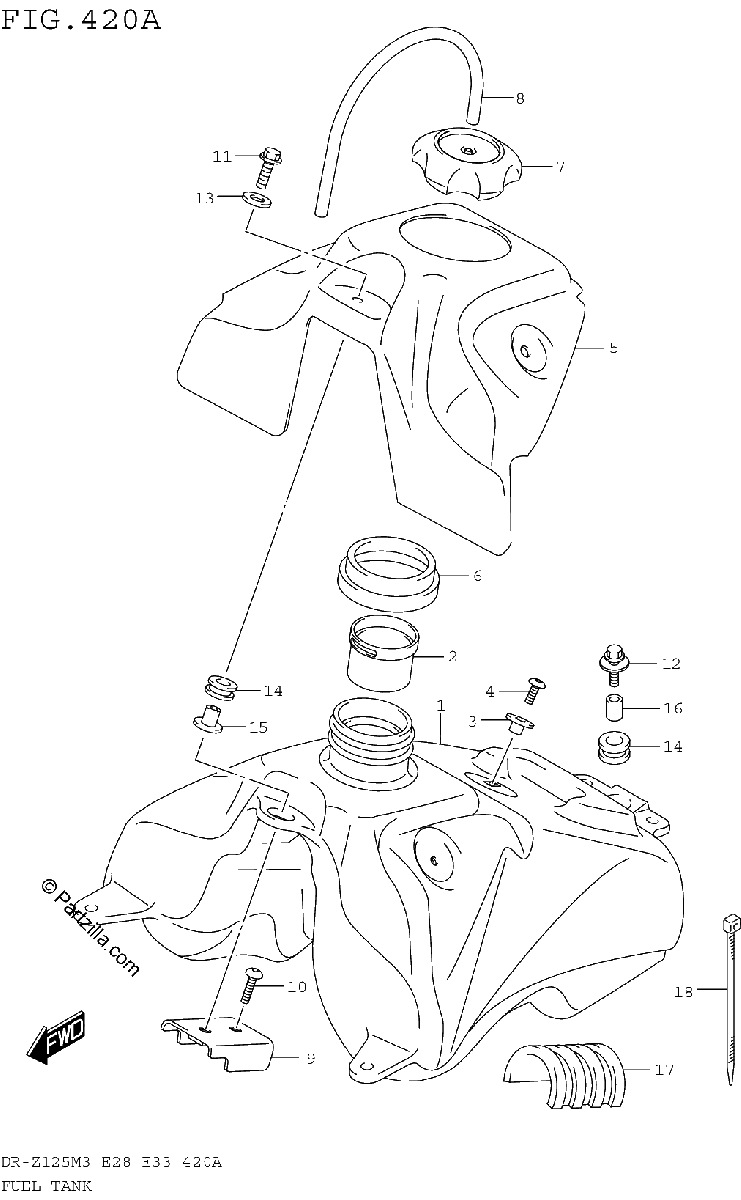 Diagrama de FUEL TANK