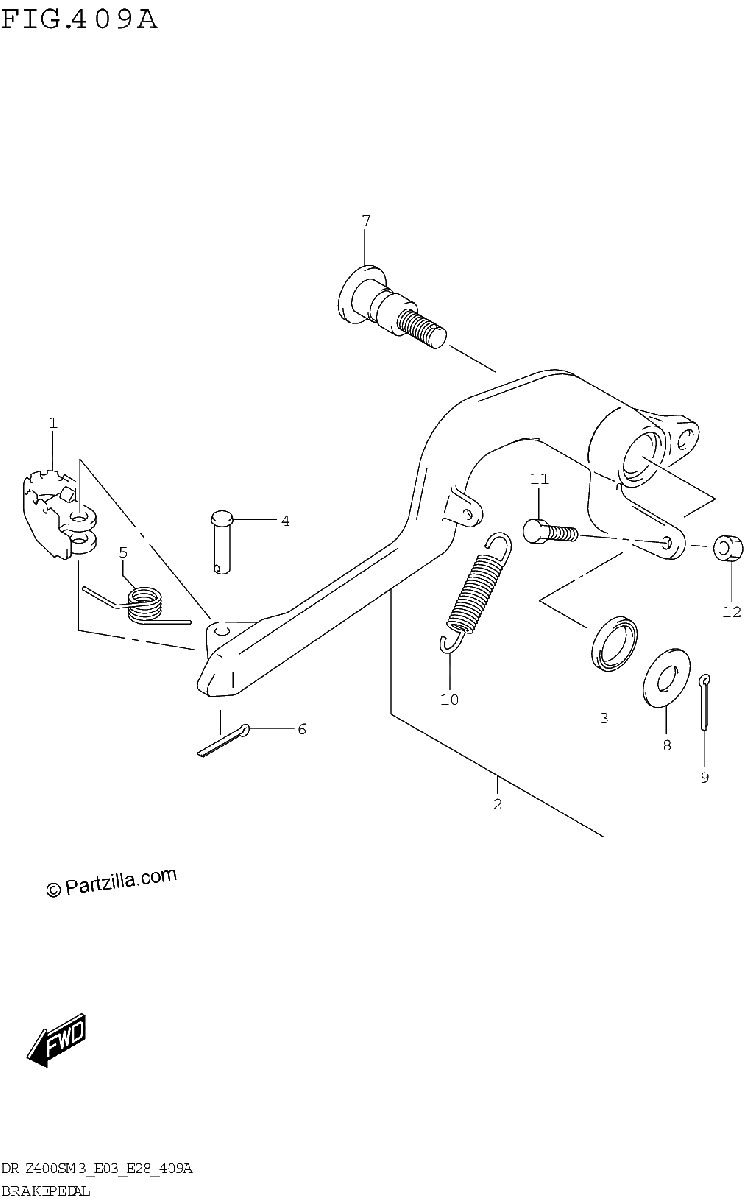 Diagrama de BRAKE PEDAL