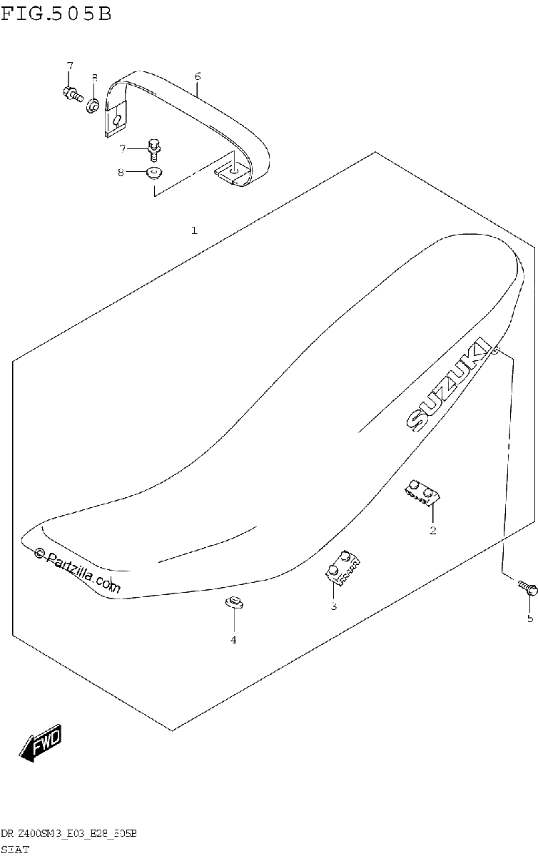 Diagrama de SEAT DR Z400SM3 E28