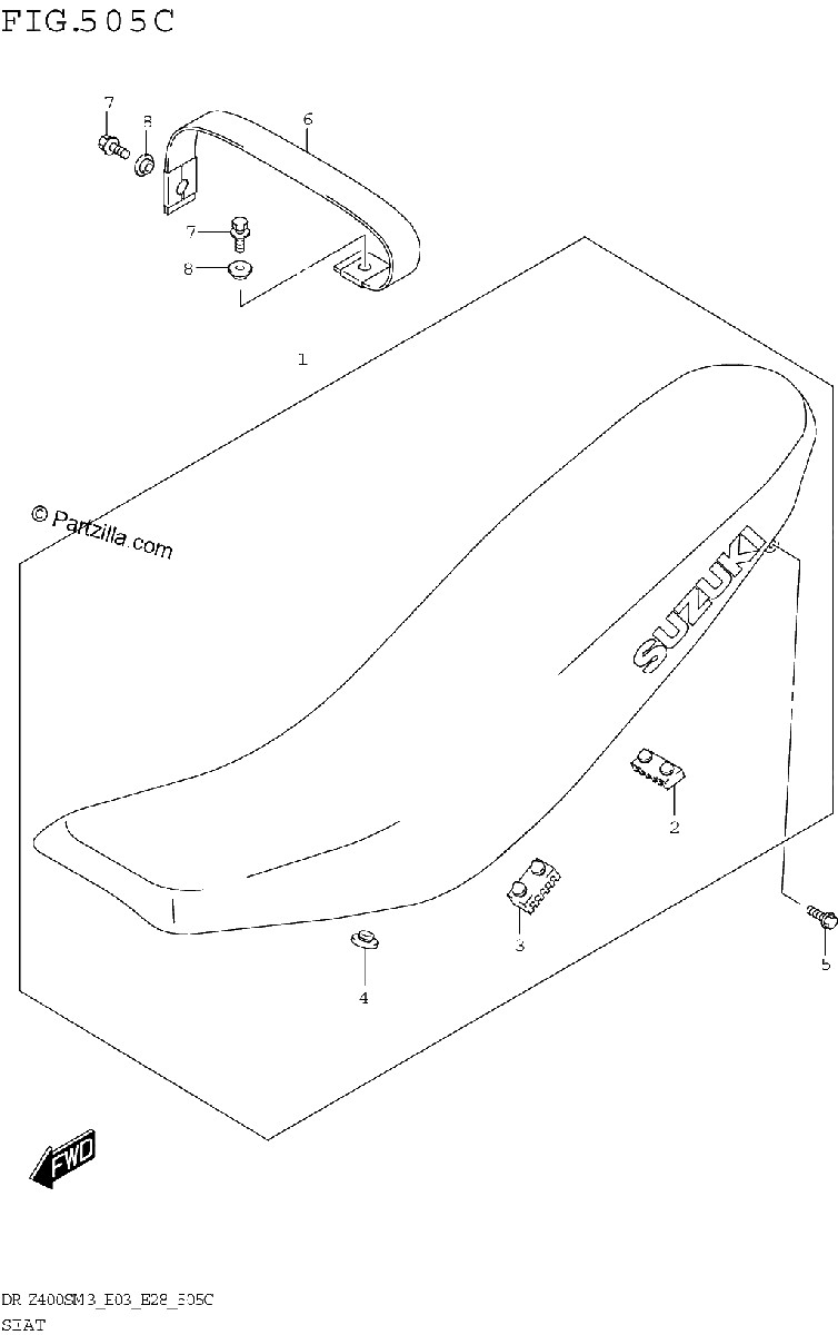 Diagrama de SEAT DR Z400SM3 E33