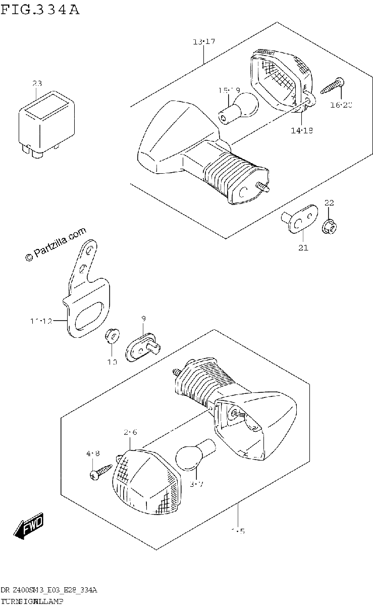 Diagrama de TURNSIGNAL LAMP