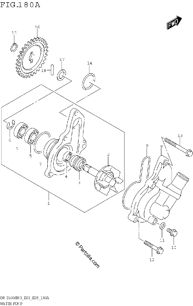 Diagrama de WATER PUMP