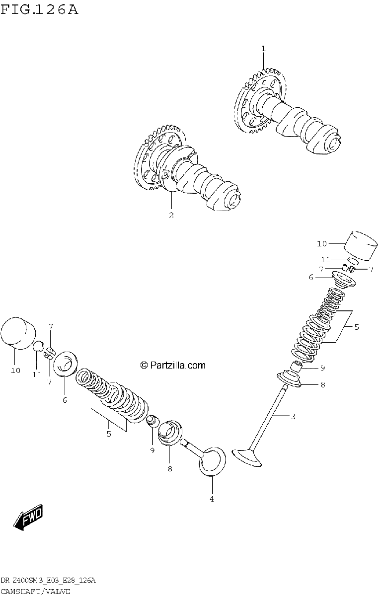 Diagrama de CAMSHAFT VALVE