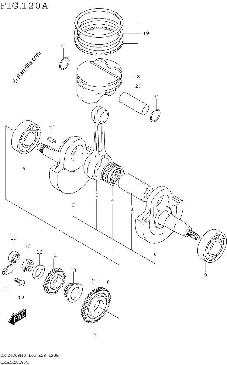Diagrama de CRANKSHAFT