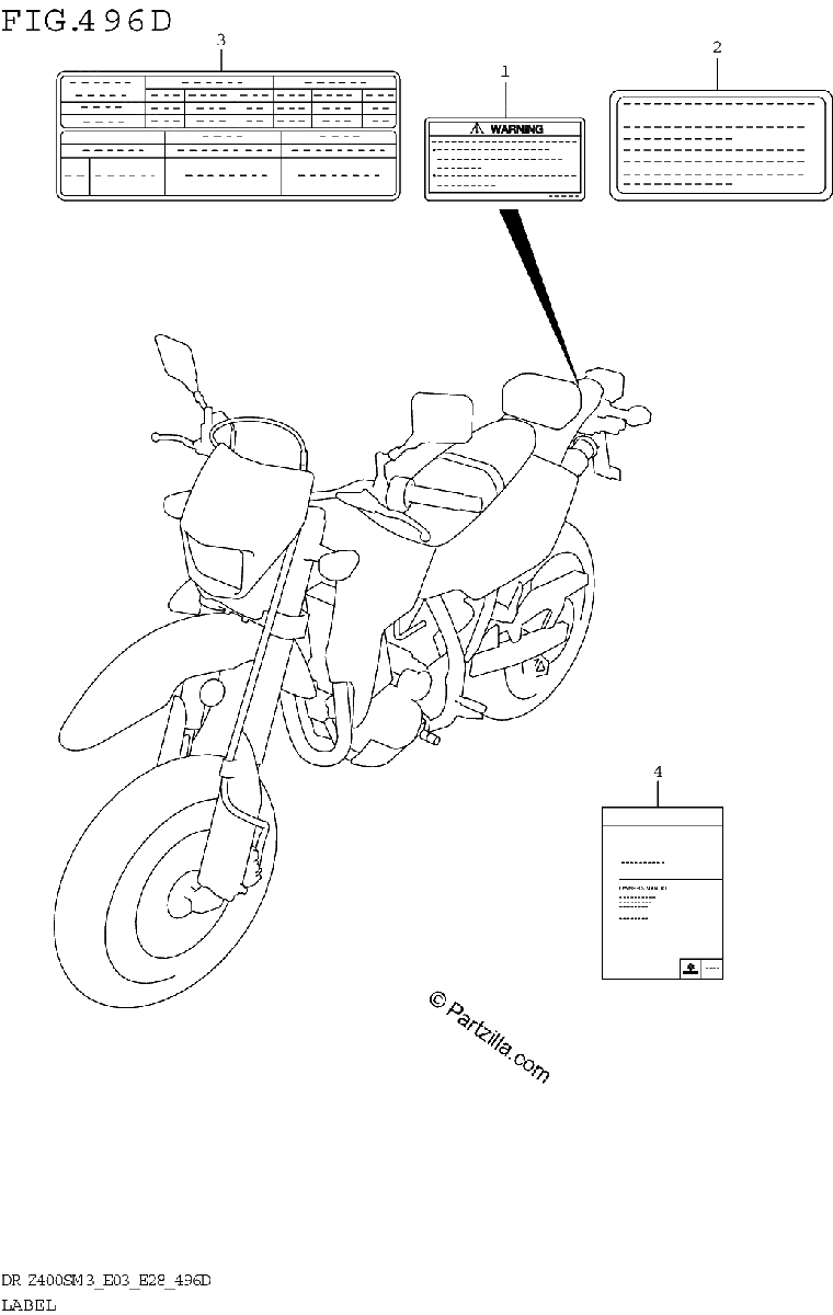 Diagrama de LABEL DR Z400SMM3 E03
