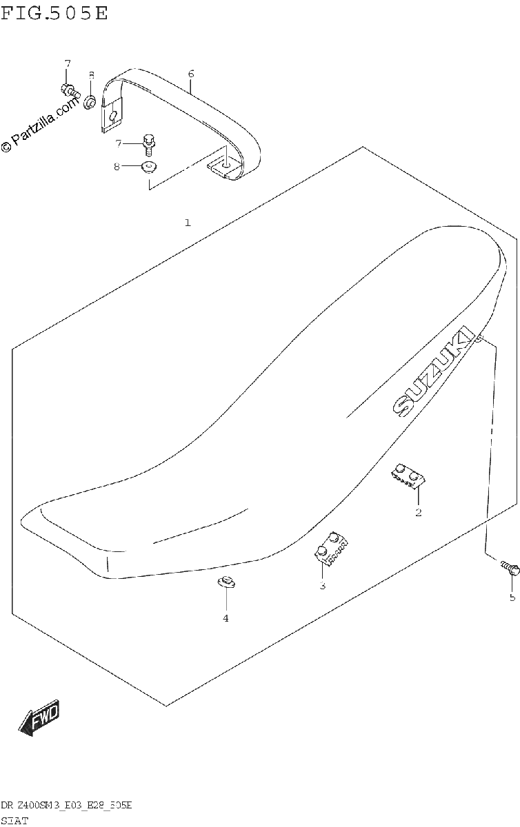 Diagrama de SEAT DR Z400SMM3 E28